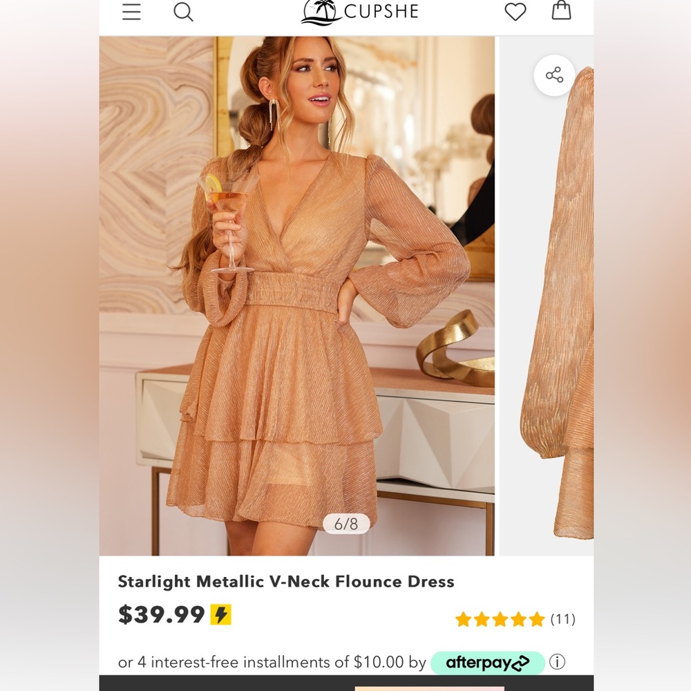 Gold Sparkly Dress